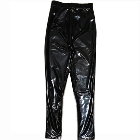 Faux Leather High Waisted Pants in Black - Extra Small - NWOT - Picture 3 of 14
